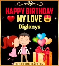 GIF Happy Birthday Love Kiss gif Diglenys
